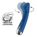 Вібратор з ротацією Satisfyer Spinning G-Spot 1 Blue, плоский майданчик для стимуляції точки G - Фото №1
