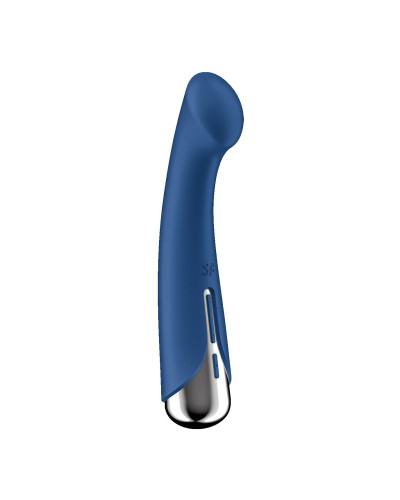 Вібратор з ротацією Satisfyer Spinning G-Spot 1 Blue, плоский майданчик для стимуляції точки G - Фото №5