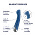 Вібратор з ротацією Satisfyer Spinning G-Spot 1 Blue, плоский майданчик для стимуляції точки G - Фото №7