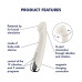 Вибратор с ротацией Satisfyer Spinning G-Spot 1 Beige, плоская площадка для стимуляции точки G - Фото №7