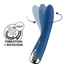Вибратор точки G с вращением Satisfyer Spinning Vibe 1 Blue, 2 мотора