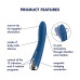 Вібратор точки G з обертанням Satisfyer Spinning Vibe 1 Blue, 2 мотори - Фото №7
