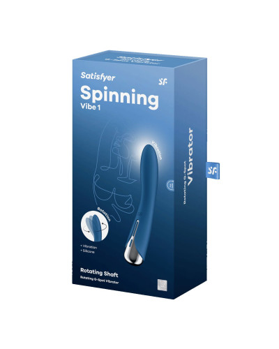 Вібратор точки G з обертанням Satisfyer Spinning Vibe 1 Blue, 2 мотори - Фото №8