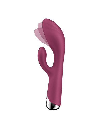 Вібратор-кролик з ротацією Satisfyer Spinning Rabbit 1 Red, 3 мотори - Фото №2