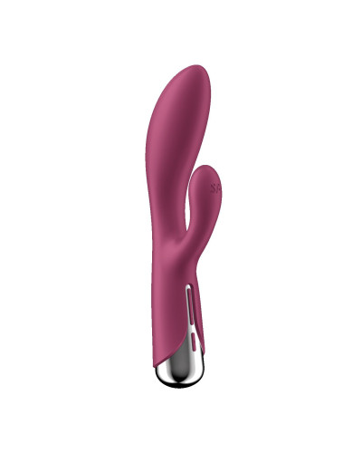 Вібратор-кролик з ротацією Satisfyer Spinning Rabbit 1 Red, 3 мотори - Фото №5
