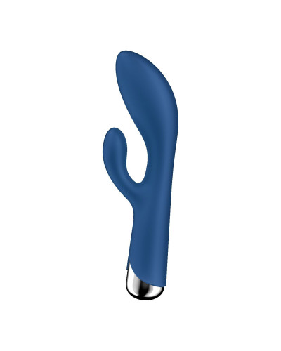 Вібратор-кролик з ротацією Satisfyer Spinning Rabbit 1 Blue, 3 мотори - Фото №3