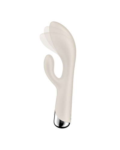Вибратор-кролик с ротацией Satisfyer Spinning Rabbit 1 Beige, 3 мотора - Фото №2