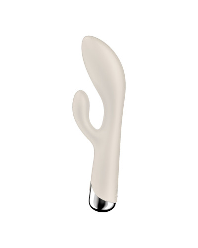 Вибратор-кролик с ротацией Satisfyer Spinning Rabbit 1 Beige, 3 мотора - Фото №3