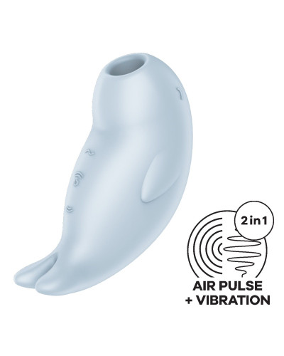 Вакуумний кліторальний стимулятор з вібрацією Satisfyer Seal You Soon, 2 незалежні мотори - Фото №1