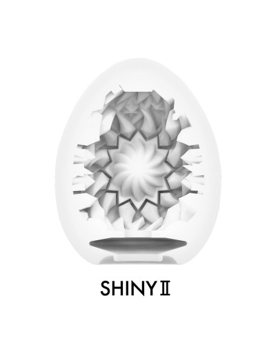 Мастурбатор-яйце Tenga Egg Shiny II, щільний TPE, пробник лубриканту 5 мл - Фото №3