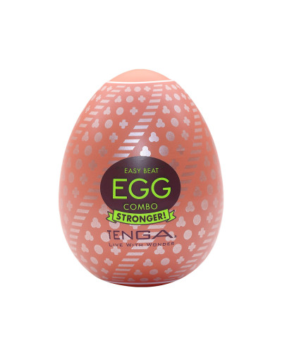Мастурбатор-яйце Tenga Egg Combo, щільний TPE, пробник лубриканту 5 мл - Фото №1