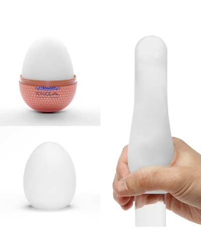 Мастурбатор-яйце Tenga Egg Misty II, щільний TPE, пробник лубриканту 5 мл - Фото №2