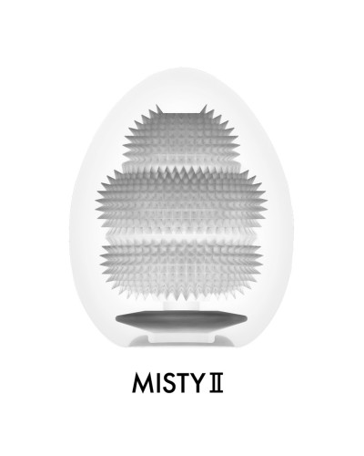 Мастурбатор-яйце Tenga Egg Misty II, щільний TPE, пробник лубриканту 5 мл - Фото №3