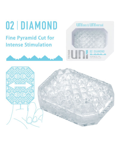 Стимулятор для ерогенних зон Tenga UNI Diamond - Фото №2