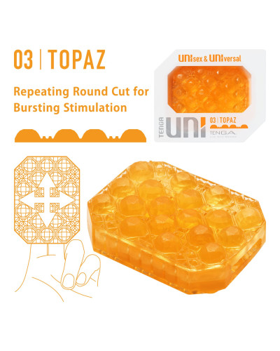 Стимулятор для ерогенних зон Tenga UNI Topaz - Фото №2