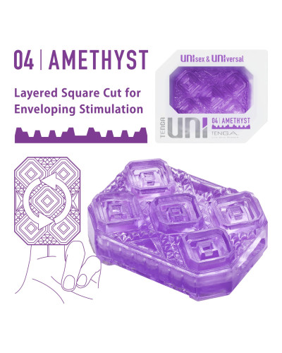 Стимулятор для ерогенних зон Tenga UNI Amethyst - Фото №2