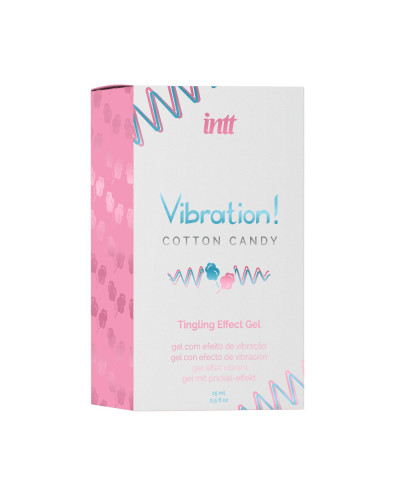 Рідкий вібратор Intt Vibration Cotton Candy (15 мл), густий гель, дуже смачний, діє до 30 хвилин - Фото №2