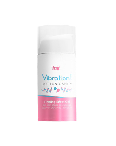 Рідкий вібратор Intt Vibration Cotton Candy (15 мл), густий гель, дуже смачний, діє до 30 хвилин - Фото №3