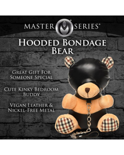 Іграшка плюшевий ведмідь HOODED Teddy Bear Plush, 23x16x12см - Фото №4