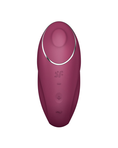 Вібростимулятор-пульсатор Satisfyer Tap & Climax 1 Red, ефект постукування пальцем, 2 мотори - Фото №3