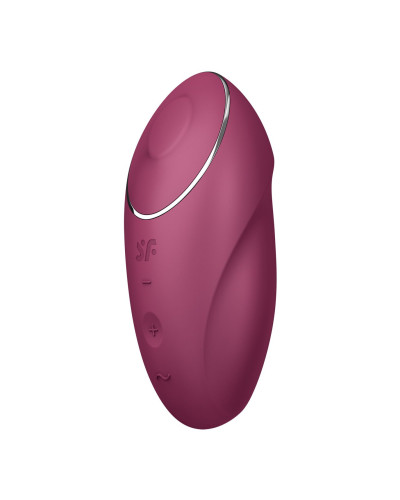 Вібростимулятор-пульсатор Satisfyer Tap & Climax 1 Red, ефект постукування пальцем, 2 мотори - Фото №4