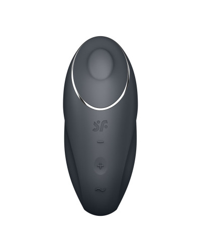 Вибростимулятор-пульсатор Satisfyer Tap & Climax 1 Grey, эффект постукивания пальцем, 2 мотора - Фото №3