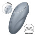 Вибростимулятор-пульсатор Satisfyer Tap & Climax 1 Bluegrey, эффект постукивания пальцем, 2 мотора - Фото №1