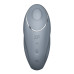 Вибростимулятор-пульсатор Satisfyer Tap & Climax 1 Bluegrey, эффект постукивания пальцем, 2 мотора - Фото №3