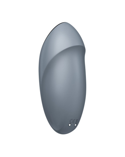 Вибростимулятор-пульсатор Satisfyer Tap & Climax 1 Bluegrey, эффект постукивания пальцем, 2 мотора - Фото №5