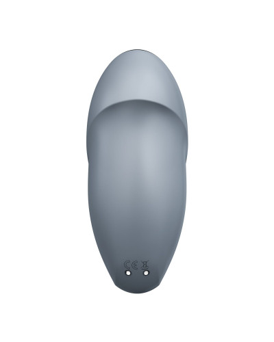 Вибростимулятор-пульсатор Satisfyer Tap & Climax 1 Bluegrey, эффект постукивания пальцем, 2 мотора - Фото №6