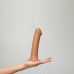 Насадка для страпона Strap-On-Me Dual Density Dildo Caramel S, діаметр 2,7 см, двошарова, гнучка - Фото №3