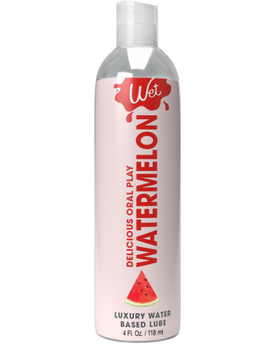 Лубрикант на водній основі Wet Oral Play Watermelon (118 мл), їстівний, без цукру - Фото №1