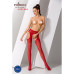 Колготки-бодістокінги з відкритим доступом Passion S017 One Size, Red, імітація панчіх та пояса - Фото №2