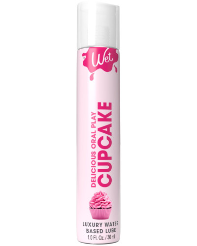 Лубрикант на водной основе Wet Oral Play Cupcake (30 мл), съедобный, без сахара - Фото №1