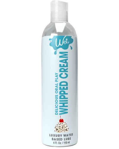 Лубрикант на водній основі Wet Oral Play Whipped Cream (118 мл), їстівний, без цукру - Фото №1