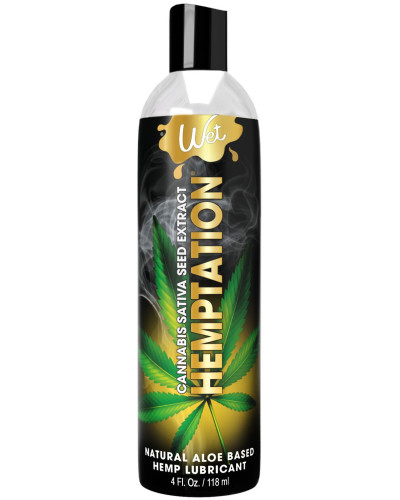 Лубрикант з екстрактом канабісу Wet Hemptation, на водній основі, зволожувальний (118 мл) - Фото №1