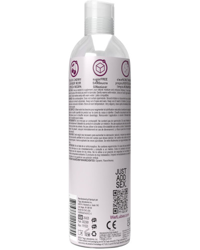 Зігрівальний лубрикант на водній основі Wet Warming Black Cherry 4 in 1, без цукру (118 мл) - Фото №2