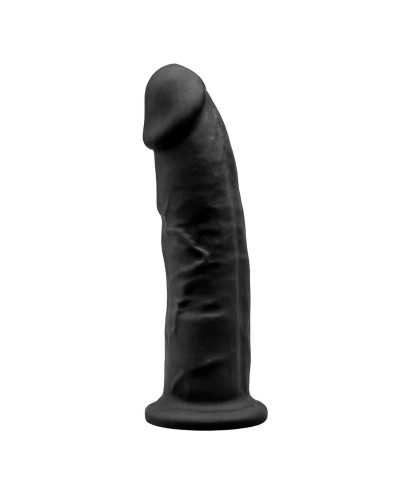 Фалоімітатор SilexD Oscar Black (MODEL 2 size 9in), двошаровий, силікон + Silexpan, діаметр 5,4см - Фото №1