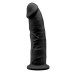 Фалоімітатор SilexD Oscar Black (MODEL 2 size 9in), двошаровий, силікон + Silexpan, діаметр 5,4см - Фото №1