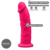 Фалоімітатор SilexD Oscar Pink (MODEL 2 size 9in), двошаровий, силікон + Silexpan, діаметр 5,4см - Фото №2