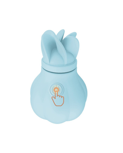 Вібратор Adrien Lastic Caress Blue з насадками для стимуляції ерогенних зон, які обертаються. - Фото №6