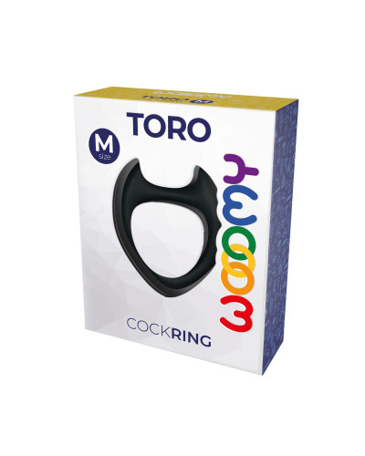 Эрекционное кольцо Wooomy Toro M Black - Фото №3