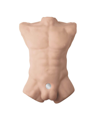 Торс з фалоімітатором на присосці SilexD Apollo L Male Torso, суперреалістичний, термореактивний - Фото №2