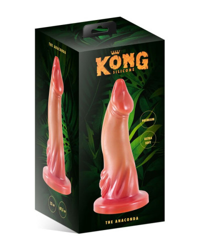 Фентезійний фалоімітатор Kong Silicone The Anaconda - Фото №2