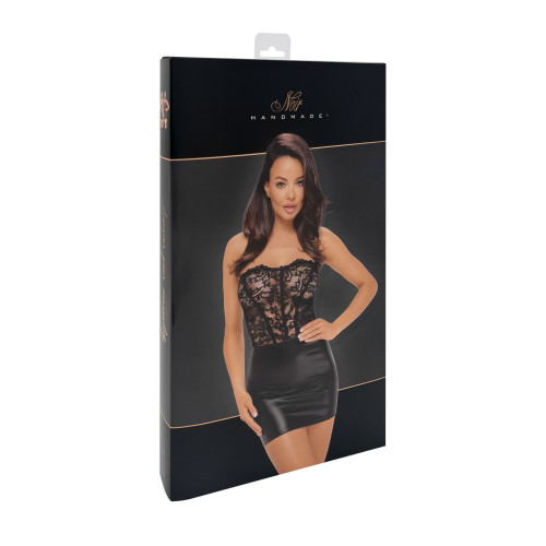 Сукня Noir Handmade F300 Solace, S, мереживо, корсетний верх, шнурівка ззаду, спідниця міні під латекс