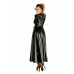 Платье-плащ с мокрым эффектом Noir Handmade F128C Powerwetlook gown coat, S - Фото №3