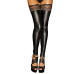 Чулки с мокрым эффектом Noir Handmade F135 Powerwetlook stockings, 3XL, без мысков - Фото №1