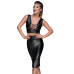 Юбка-карандаш со шнуровкой Noir Handmade F152 Powerwetlook pencil skirt, 3XL, с мокрым эффектом - Фото №3