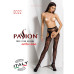 Сексуальные колготки-бодистокинги Passion S022 One Size, Black, имитация чулок и пояса с гартерами - Фото №7