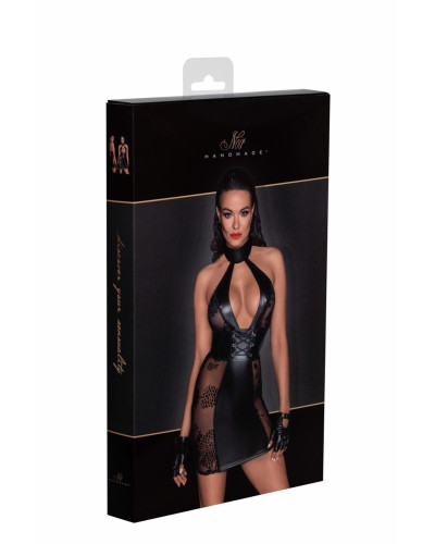 Платье Noir Handmade F238 Short tulle dress with powerwetlook inserts - XXL - Фото №6